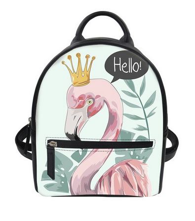 sac a dos simili cuir flamant rose pas cher