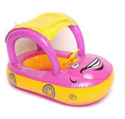 bouee voiture pour bebe avec flamant rose
