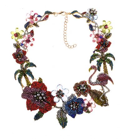 Plastron Flamant Rose de Luxe