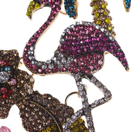 flamant rose en collier chic