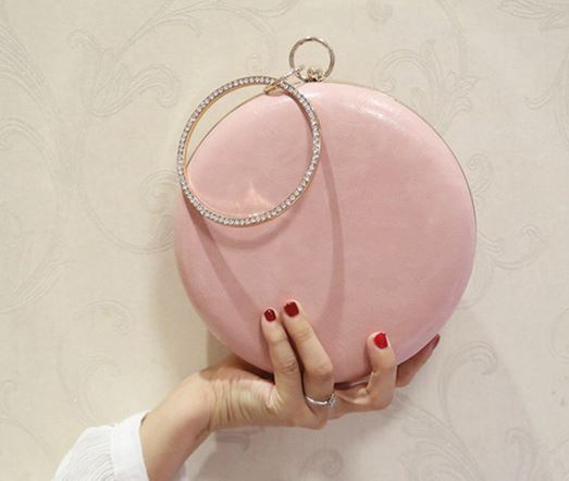 Pochette Ronde Flamant Rose Pastel