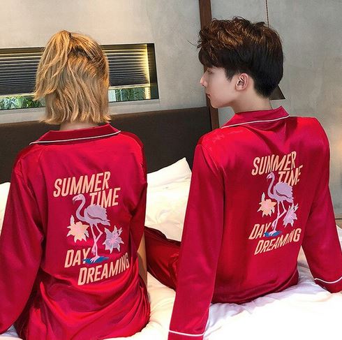 pyjama flamant rose pour homme et femme