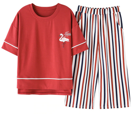 pyjama flamant rose tricolore france pas cher femme