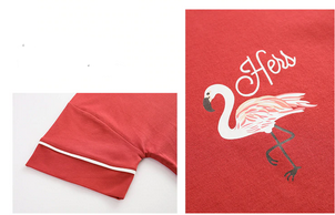 détails sur pyjama flamant rose pour femme