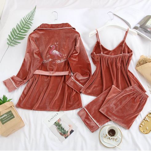 bel ensemble pyjama flamant rose chic