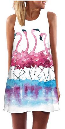 robe flamant rose pour femme