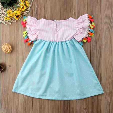 robe flamant rose bleu