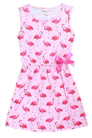 robe ete avec flamant rose