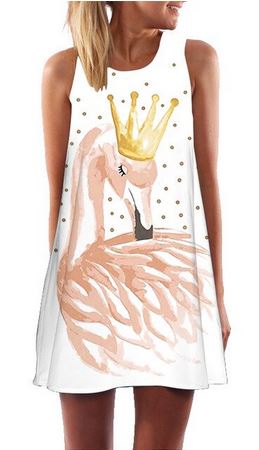 robe flamant rose chic