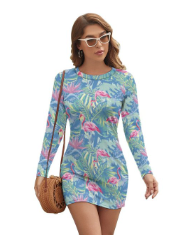 belle robe flamant rose sexy