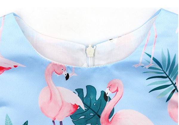 robe flamant rose haute qualite