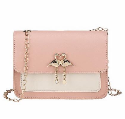 sac rose flamant rose cuir