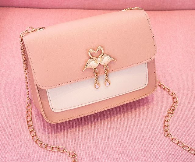 sac flamant rose cuir élégant chic femme