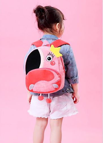 sac a dos flamant rose pour maternelle