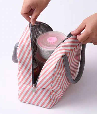 Sac Isotherme Flamant Rose Gris