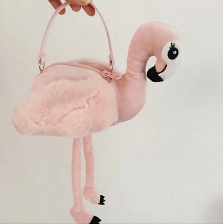 sac doudou flamant rose flanelle