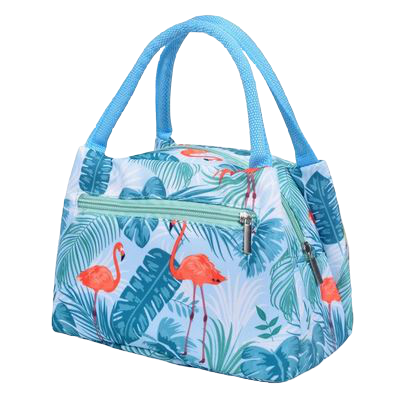 sac isotherme flamant rose