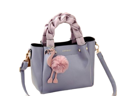 sac flamant rose simili cuir kors anses
