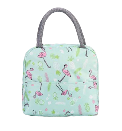sac isotherme avec flamant rose pique nique