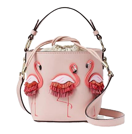 Sac a main rose flamant rose cuir