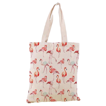petit sac shopping flamant rose