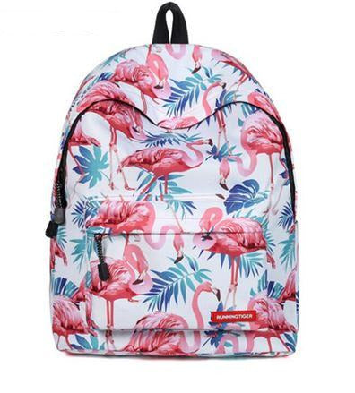 sac a dos fantaisie flamant rose costaud