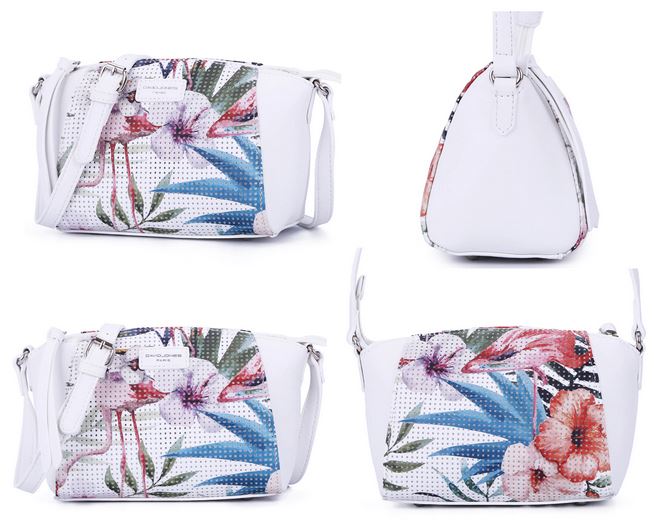 sac a main flamant rose blanc
