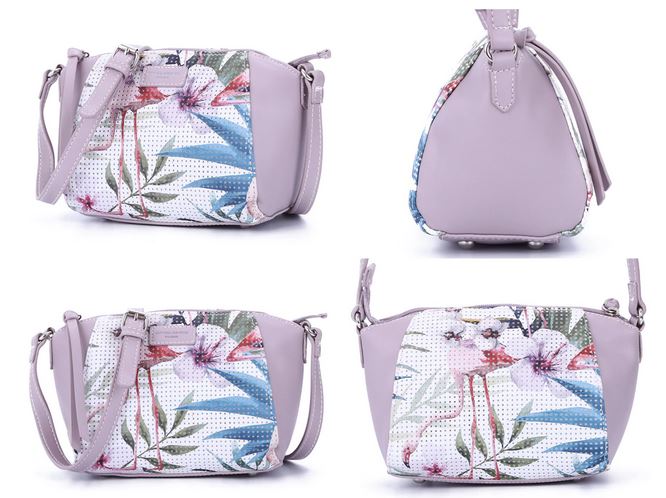 beau sac pour femme en cuir flamant rose