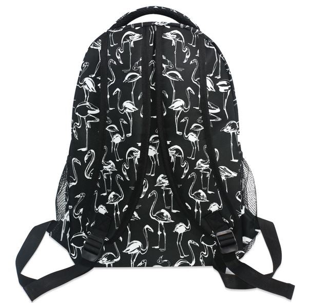 cartable solide flamant rose noir