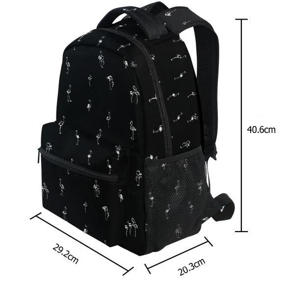 sac a dos flamant rose noir