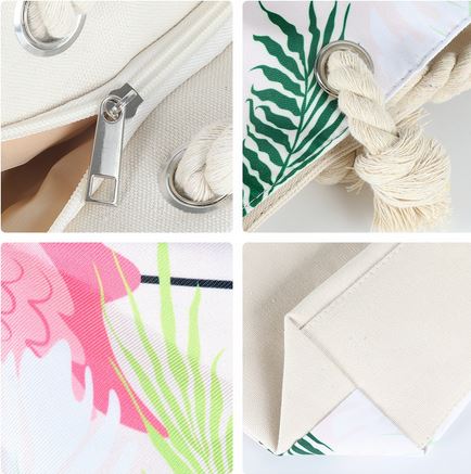 Sac de Plage Flamant Rose Happy