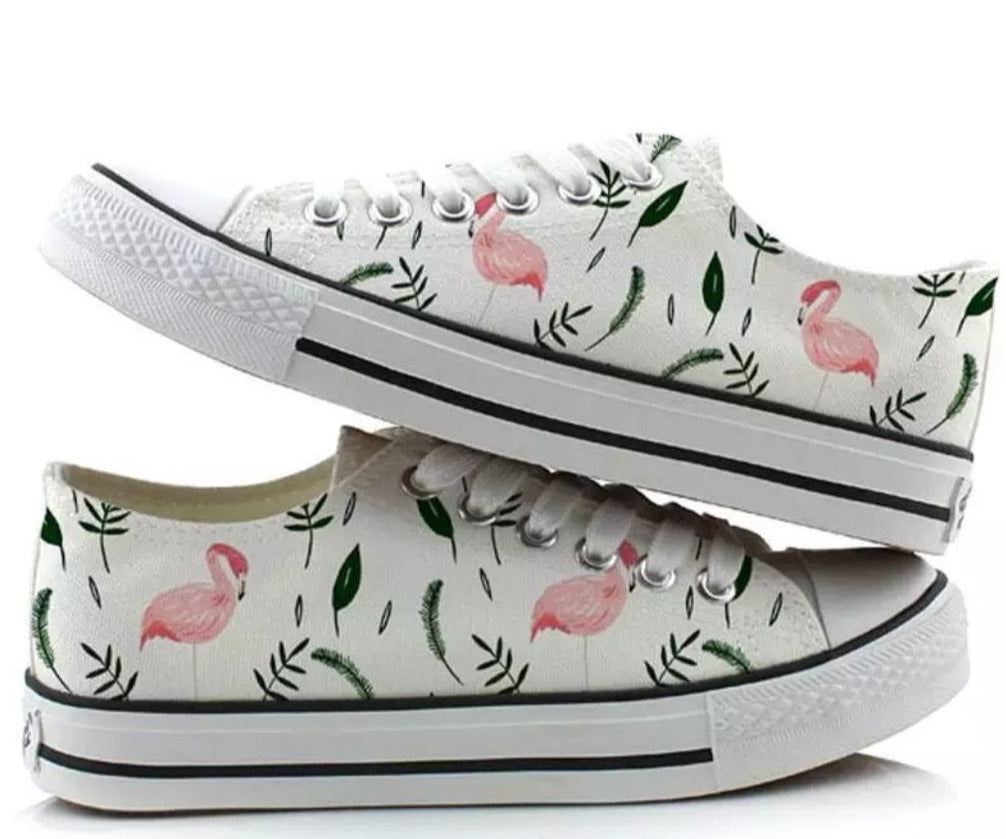 Baskets flamant rose unisexe