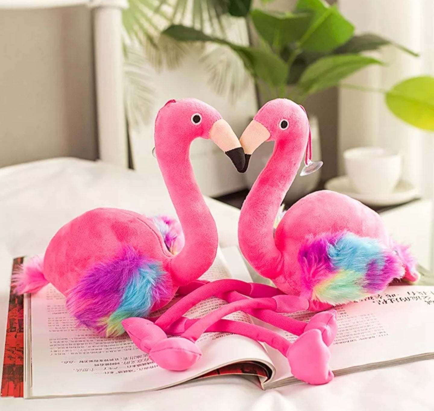 peluche flamant rose doudou cadeau naissance