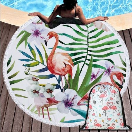 serviette absorbante flamant rose