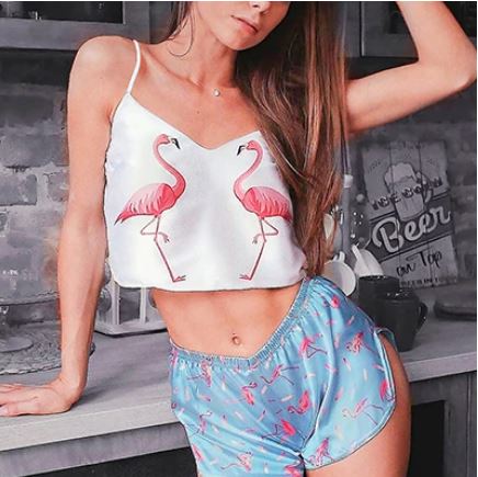 short sexy flamant rose pour fille