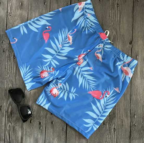 maillot de bain flamant rose homme viril