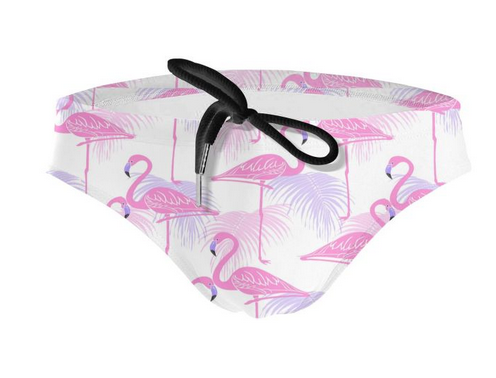 slip de bain flamant rose pour garcon