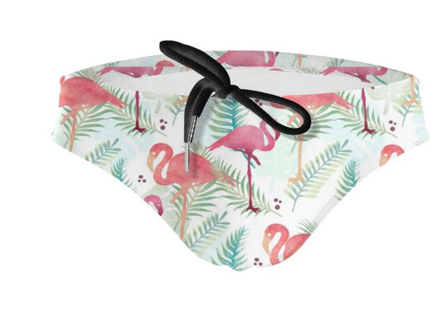 maillot mini pour homme lien flamant rose