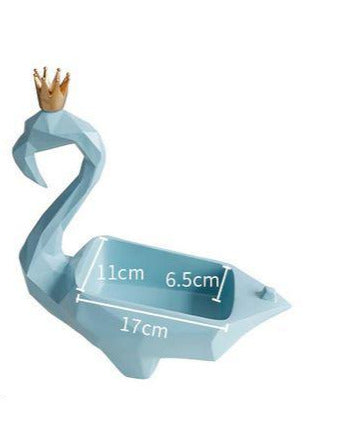 boite a mouchoirs flamant rose bleu