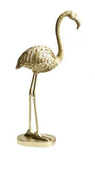 statue flamant rose or