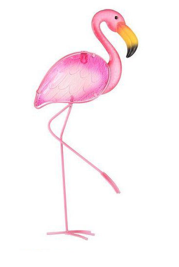 statue murale flamant rose