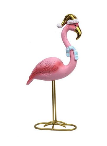 statue flamant rose pour noel