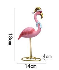 petite statue flamant rose pour noel