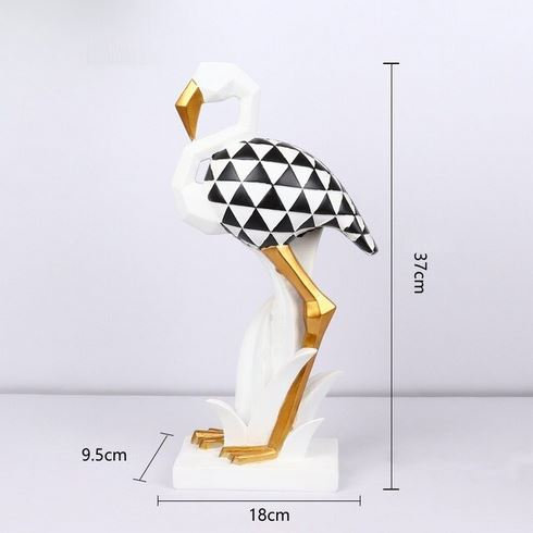 statue flamant rose art deco