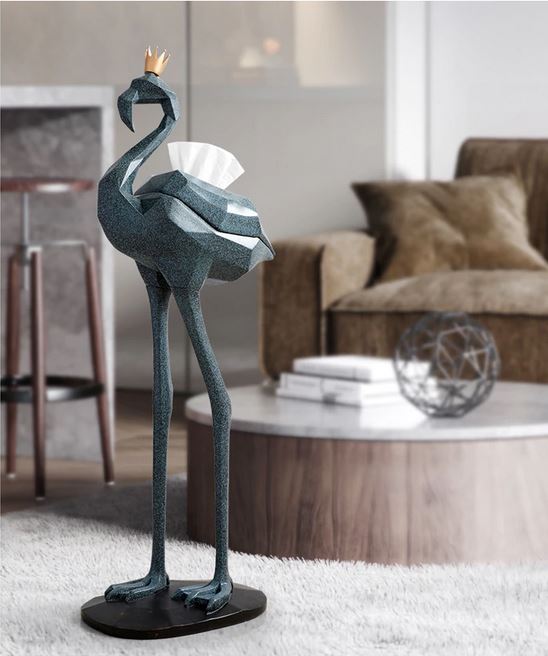 statue flamant rose animal totem
