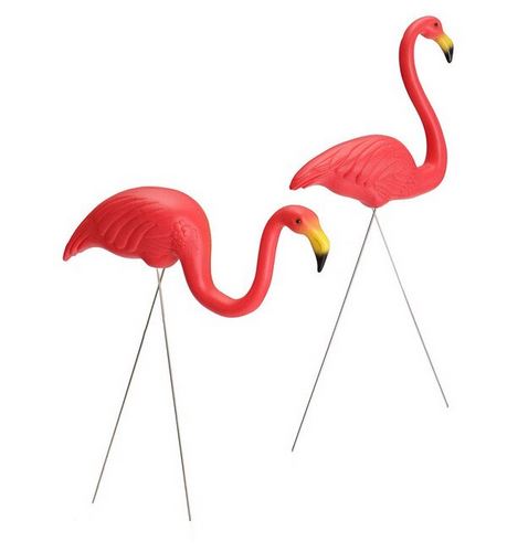 statue flamant rose pour jardin