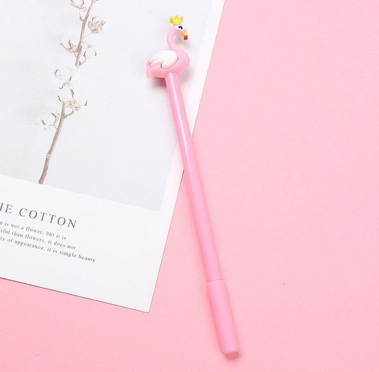 stylo bic flamant rose embout chic