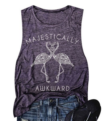 debardeur flamant rose femme