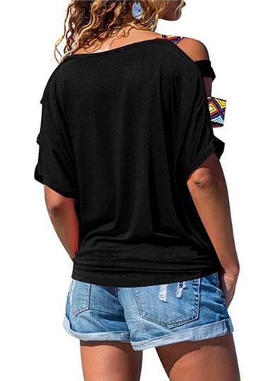 t-shirt femme flamant rose en noir