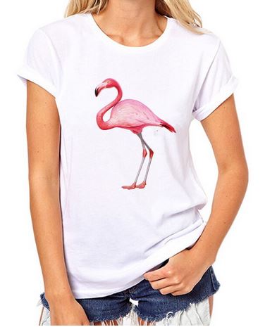 t-shirt avec flamant rose dessiner magnifique